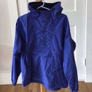 Columbia Royal Blue Hooded Rain Anorak